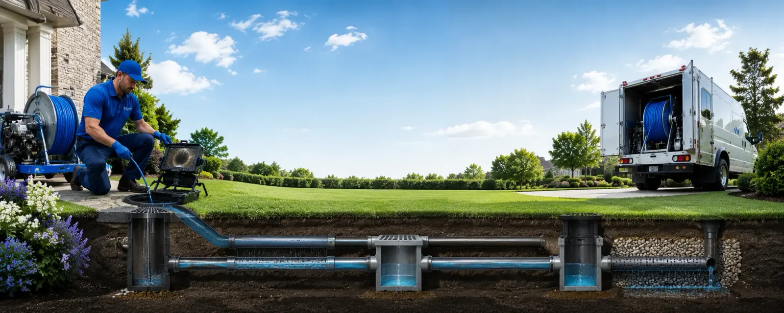 Outdoor drain cleaning information for Waban, MA